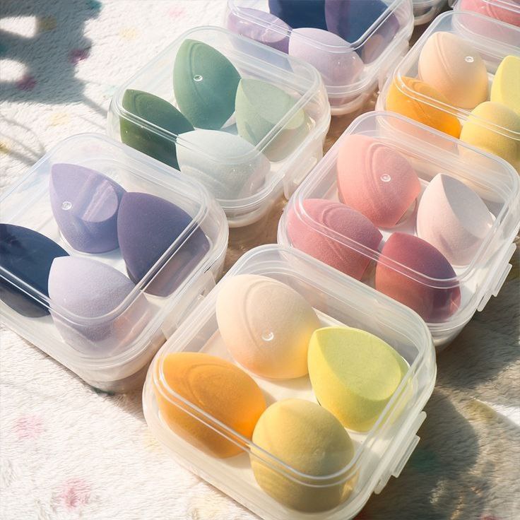 Makeup Beauty Blender Sponge With Box Set | 4Pcs